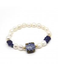 Pulsera Cubo color lapizlazuli