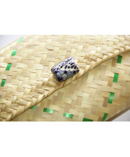 Clutch Pequeña Talavera palma tejida