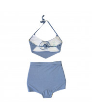 Set Tropical Azul Brillo