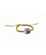 Pulsera tejida cubo color