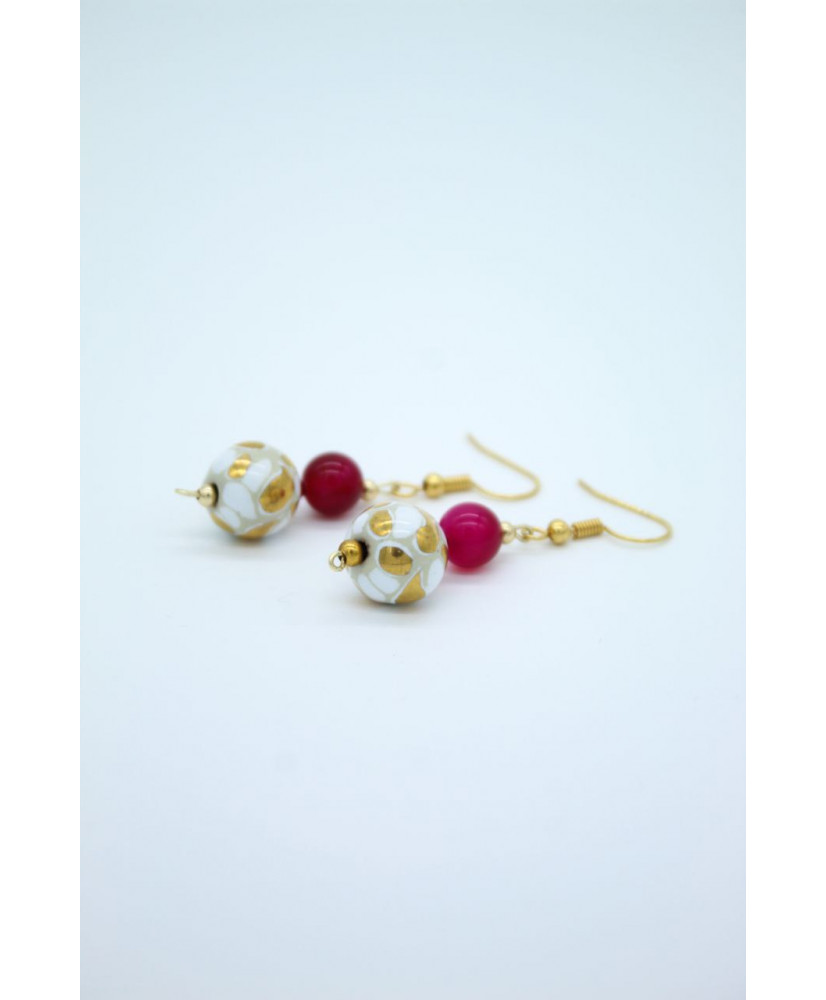 Aretes formales de talavera rojos Aretes formales de talavera rojos