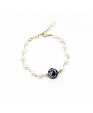 Pulsera Talavera engarzada perla 
